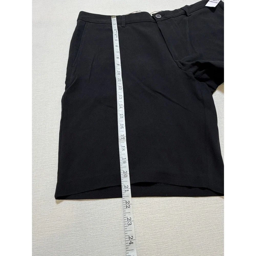Tommy Bahama Tortola Flat Front Shorts 100% Silk Men's Size 38 Black